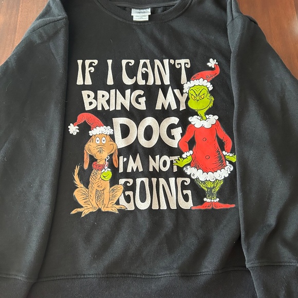 Grinch If I can’t bring my dog Im not going Ugly Christmas Sweater - Picture 2 of 3
